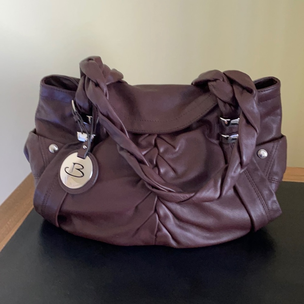 Brown leather purse